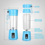 Load image into Gallery viewer, Portable Electric 6 Blade USB Juice Maker (380 ml)